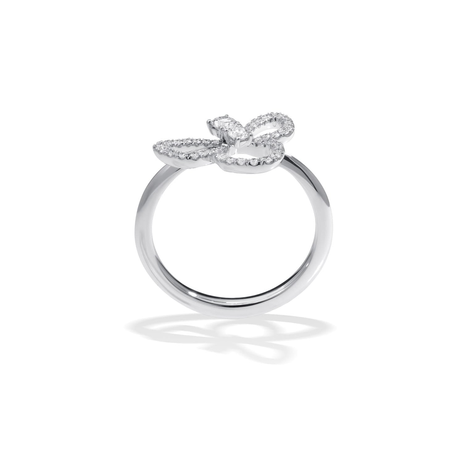 small Bee Ring with Diamonds