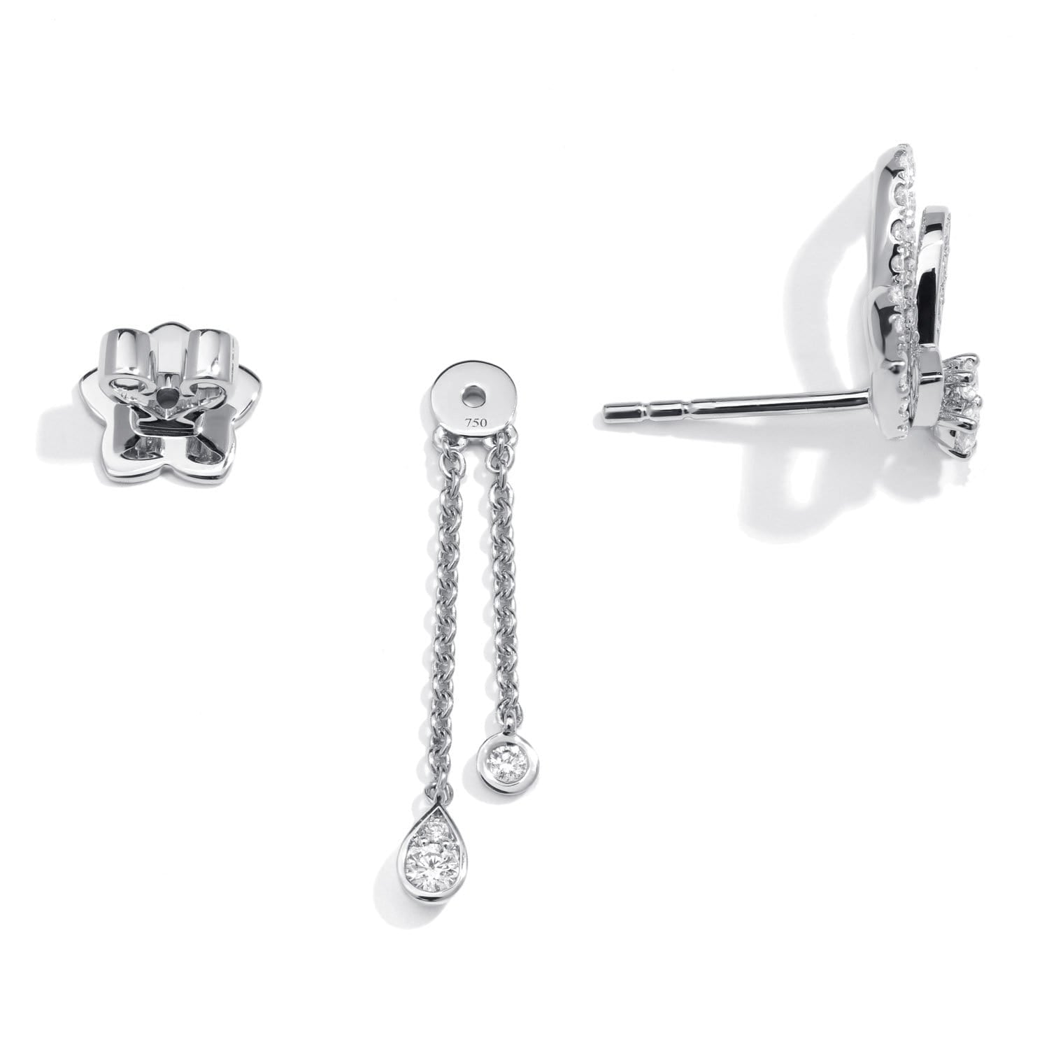 Butterfly Earrings with Extension