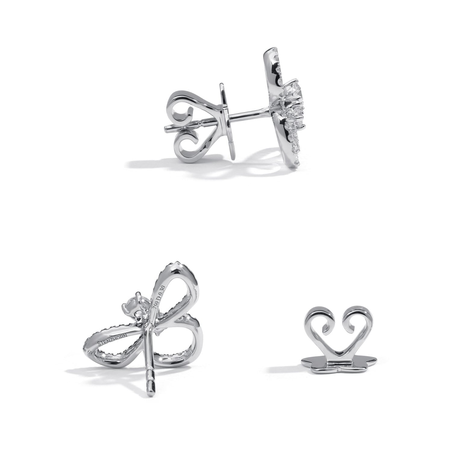 Bee Earrings with Diamonds