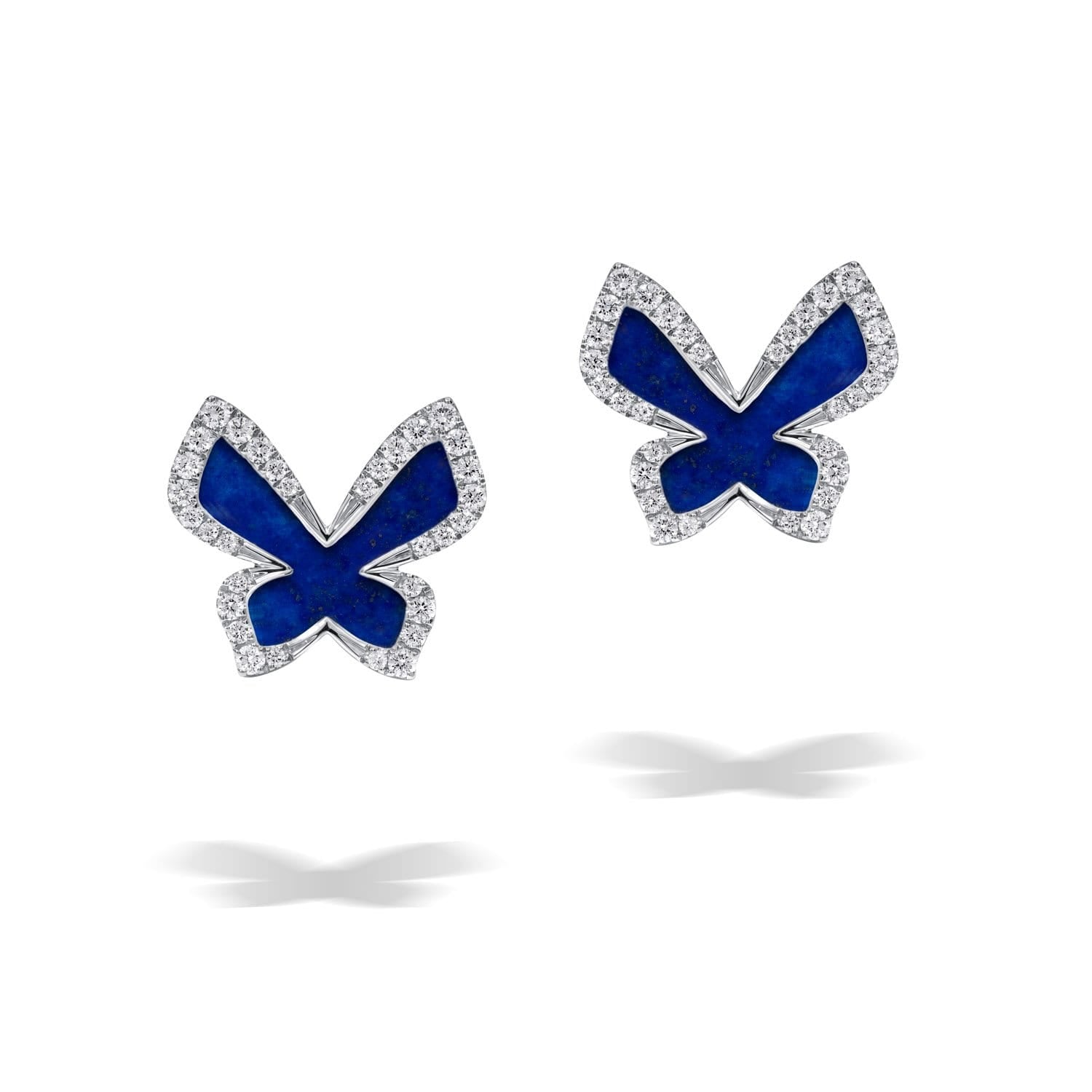 Butterfly Earrings with Lapis Lazuli