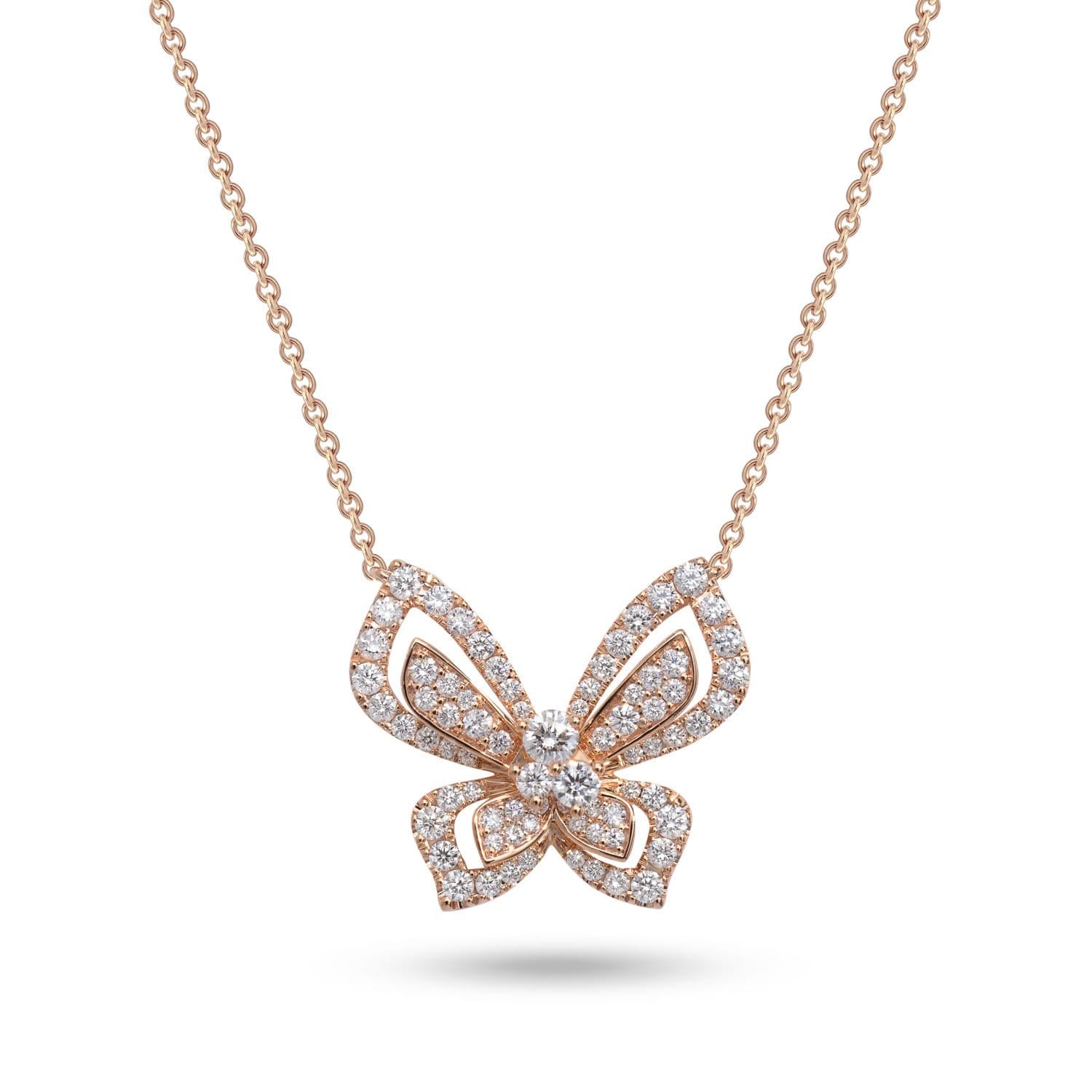 Butterfly Necklace with Diamonds