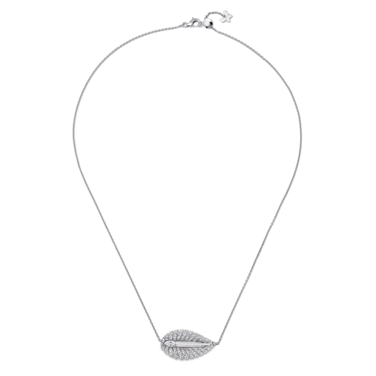 Halskette mit beweglichem Diamant