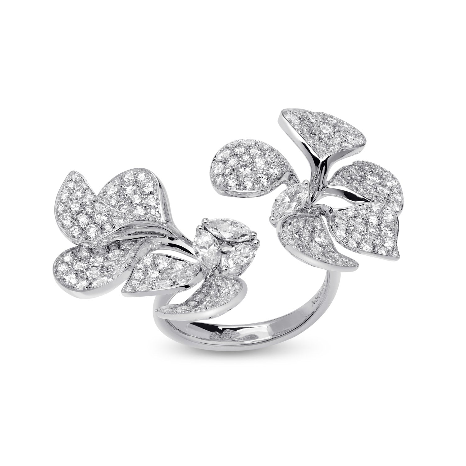 À FLEUR DE PARIS Diamond Double Ring