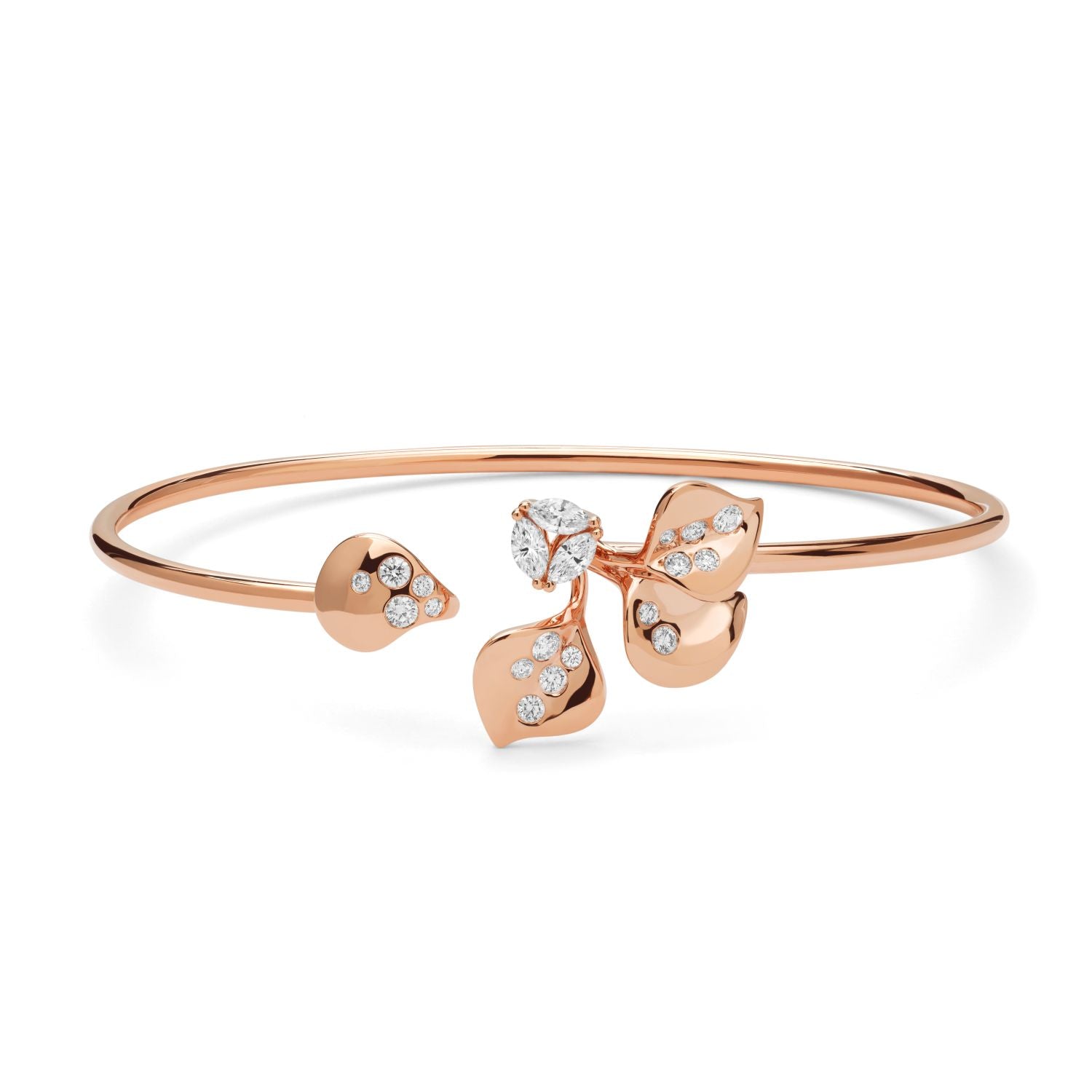 Bangle with Diamond Drops