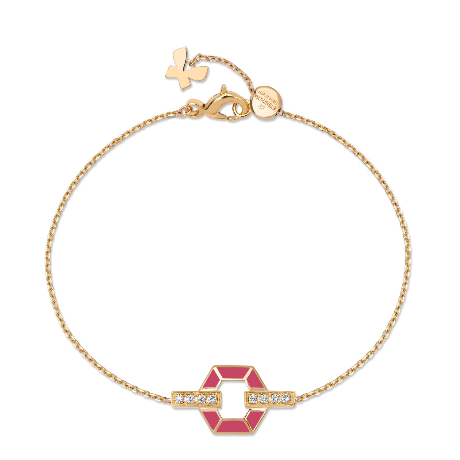 HONEY HONEY Armband mit Emaille und Diamanten