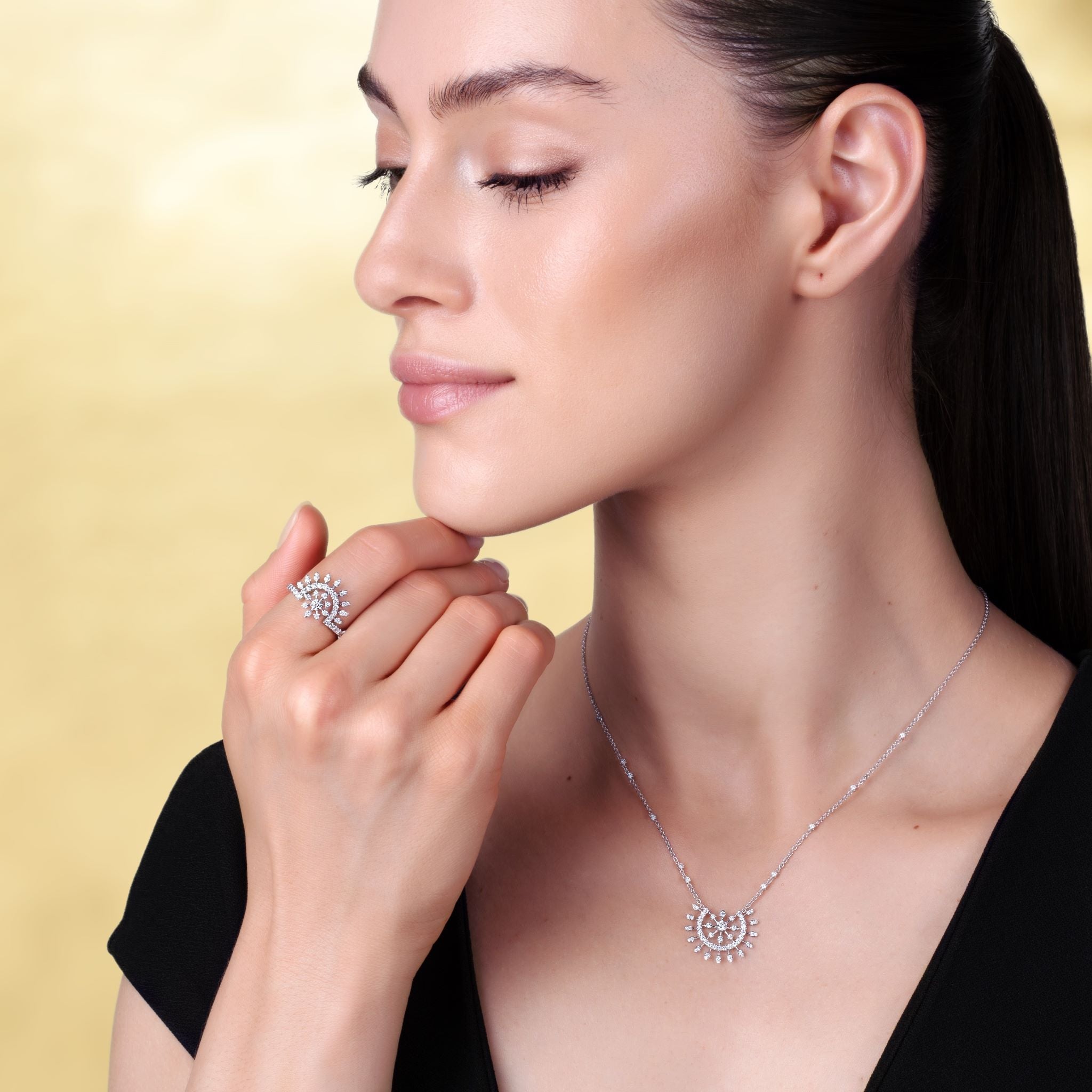 Sunset Diamond Necklace