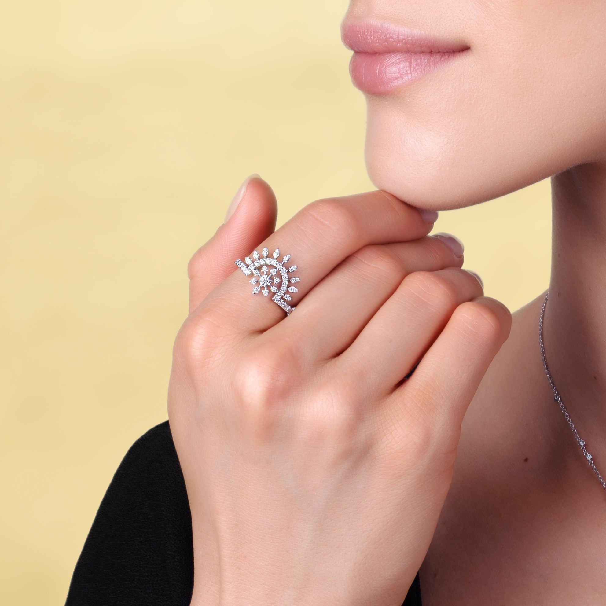 Sunset Diamond Ring