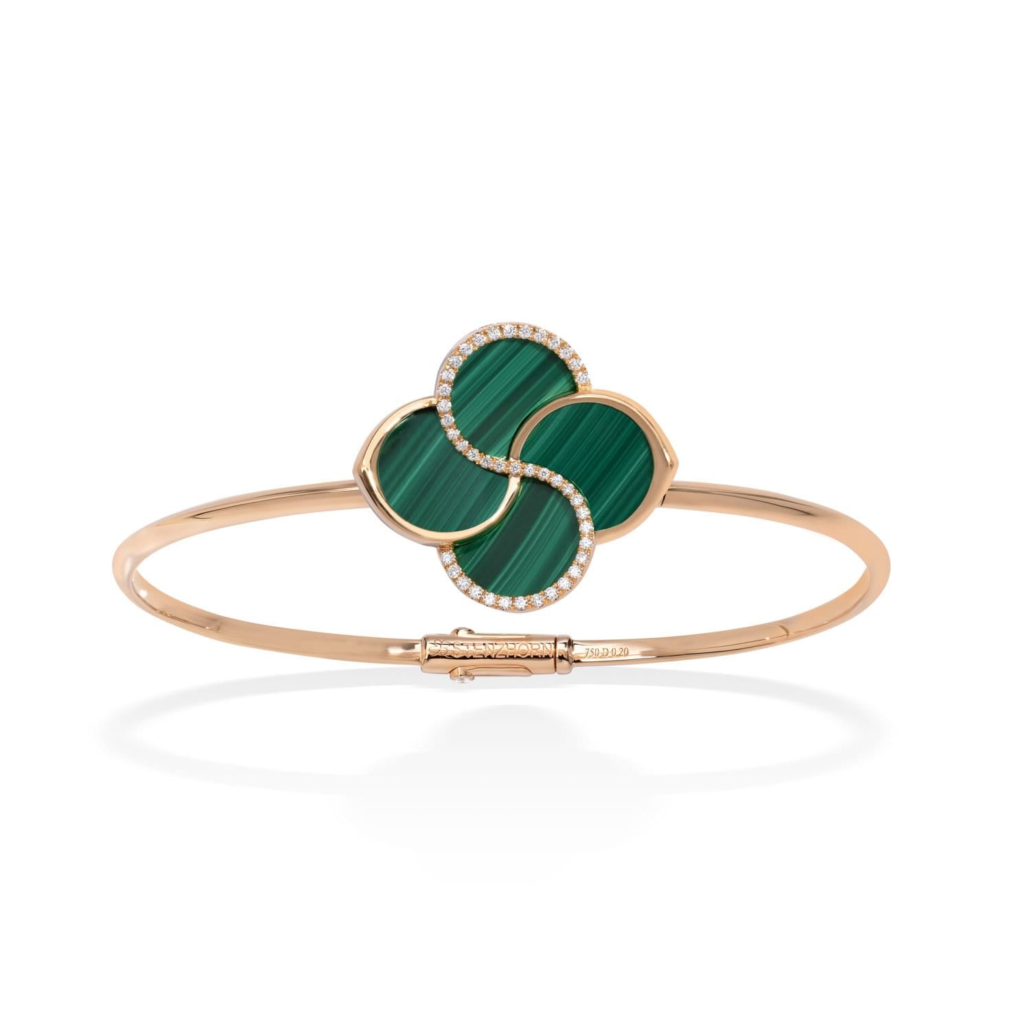 Bangle with Malachite